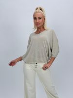 Bluză din tricot cu lurex și decolteu în V - imagine 7