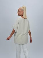 Bluză oversized cu broderie - imagine 7