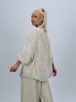 Bluză din bumbac cu broderie și 4 nasturi - imagine 8