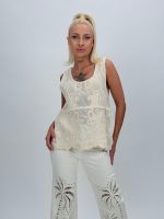 Maiou din bumbac cu broderie - imagine 5