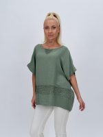 Bluză oversized cu broderie - imagine 9