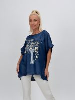 Bluză din lyocell cu imprimeu - imagine 6