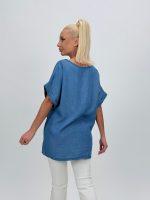 Bluză din lyocell cu imprimeu - imagine 4