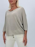 Bluză din tricot cu lurex și decolteu în V - imagine 9