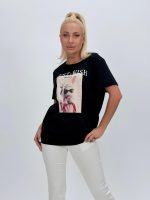 Tricou din bumbac cu imprimeu kitty - imagine 5