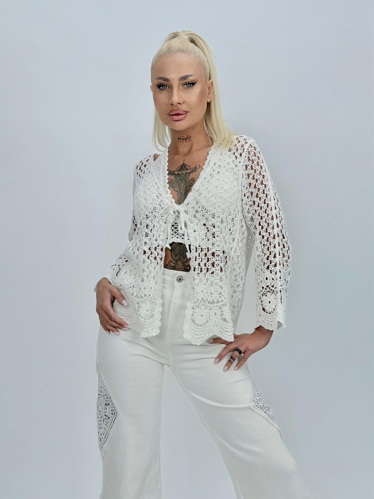 97e0221c-5bda-44ae-97d0-b6d9f14feb75 Blazer croșetat - imagine 1