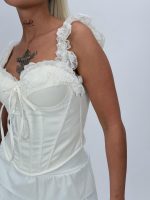 Top corset cu dantelă - imagine 4