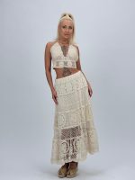 Fustă lungă croșetată - imagine 2