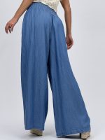 Pantalon din lyocell cu betelie elastică - imagine 5