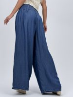 Pantalon din lyocell cu betelie elastică - imagine 10