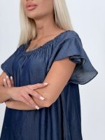 Rochie din lyocell cu volane - imagine 3