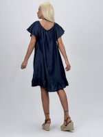 Rochie din lyocell cu volane - imagine 4