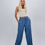 Pantalon din lyocell