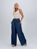 Pantalon din lyocell cu betelie elastică - imagine 6