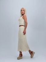 Fustă bej croșetată - imagine 2