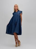 Rochie din lyocell cu decolteu în V