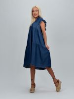 Rochie din lyocell cu decolteu în V - imagine 2