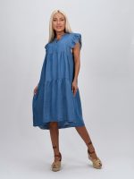 Rochie din lyocell cu decolteu în V - imagine 5