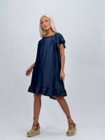 Rochie din lyocell cu volane