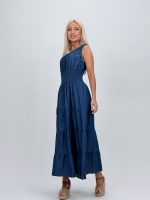 Rochie din lyocell cu elastic în talie - imagine 2