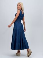 Rochie din lyocell cu elastic în talie - imagine 3