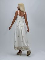 Rochie lungă cu broderie aurie - imagine 5