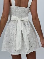 Rochie scurtă din sangallo - imagine 5