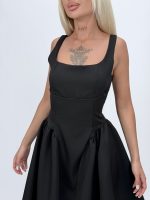 Rochie scurtă cu fundă la spate - imagine 12