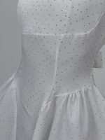 Rochie scurtă cu ștrasuri, spate gol și fundă mare - imagine 11