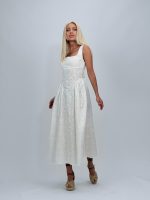 Rochie lungă din sangallo - imagine 3