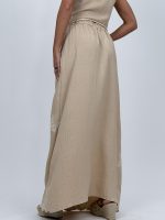 Fustă lungă brodată cu șnur accesorizat - imagine 21