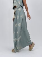 Fustă lungă brodată cu șnur accesorizat - imagine 13