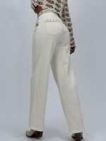 Jeans | Blug wide leg cu broderie - imagine 8