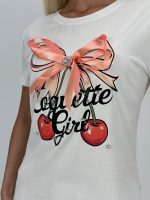 Tricou accesorizat din bumbac - imagine 4