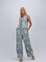 Set pantalon și vestă cu broderie - imagine 11