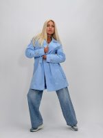 Jachetă trench cu nasturi - imagine 26