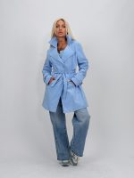 Jachetă trench cu nasturi - imagine 23