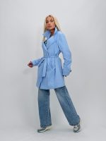 Jachetă trench cu nasturi - imagine 24