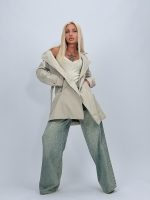 Jachetă trench cu nasturi - imagine 33