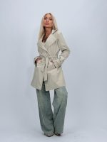 Jachetă trench cu nasturi - imagine 29