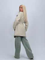 Jachetă trench cu nasturi - imagine 34