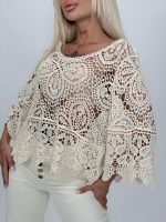 Bluză croșetată cu mâneci tip clopot - imagine 8