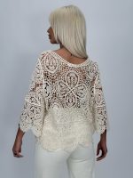 Bluză croșetată cu mâneci tip clopot - imagine 9