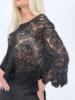 Bluză croșetată cu mâneci tip clopot - imagine 12