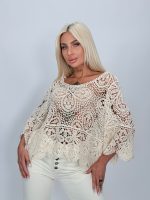 Bluză croșetată cu mâneci tip clopot - imagine 7