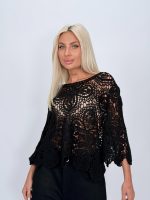 Bluză croșetată cu mâneci tip clopot - imagine 10