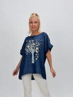 Bluză din lyocell cu imprimeu - imagine 5