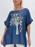 Bluză din lyocell cu imprimeu - imagine 7