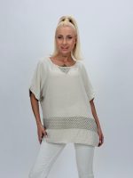Bluză oversized cu broderie - imagine 5