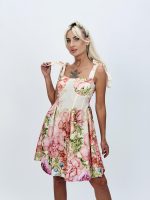 Rochie scurtă cu imprimeu floral - imagine 7